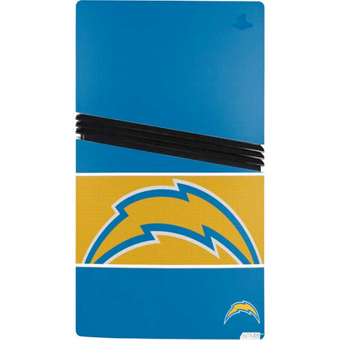 NFL Los Angeles Chargers Zone Block PS5 Pro Console Skin