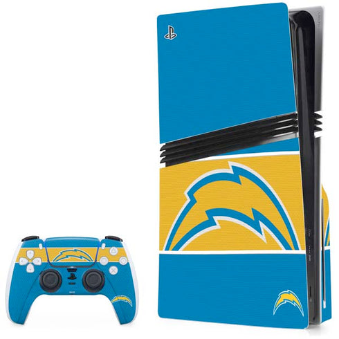 NFL Los Angeles Chargers Zone Block PlayStation PS5 Skins