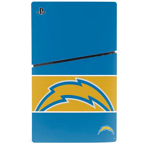 NFL Los Angeles Chargers Zone Block PS5 Slim Digital Edition Console Skin