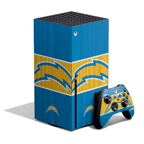 NFL Los Angeles Chargers Zone Block Xbox Series X Skins