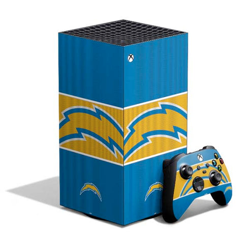 NFL Los Angeles Chargers Zone Block XBox Series X Digital Edition Bundle Skin