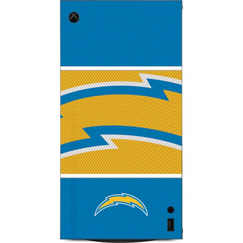 NFL Los Angeles Chargers Zone Block XBox Series X Digital Edition Console Skin