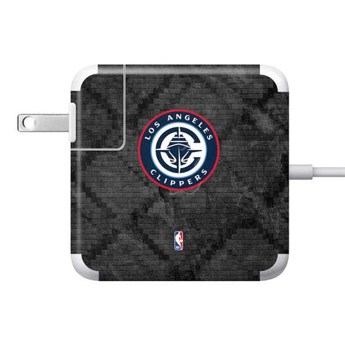 NBA Los Angeles Clippers Black Rust 85W Power Adapter (15 and 17 inch MacBook Pro Charger) Skin