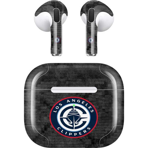 NBA Los Angeles Clippers Black Rust Apple AirPods (3rd Gen 2021) Skin