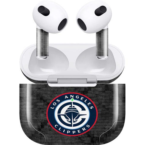 NBA Los Angeles Clippers Black Rust Apple AirPods (3rd Gen 2021) Skin