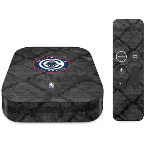 NBA Los Angeles Clippers Black Rust Apple TV Skin
