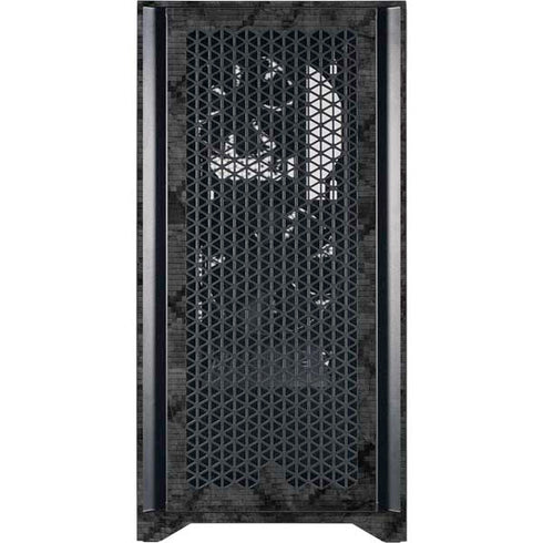 NBA Los Angeles Clippers Black Rust Corsair 4000D Tempered Glass Mid-Tower ATX Case Skin