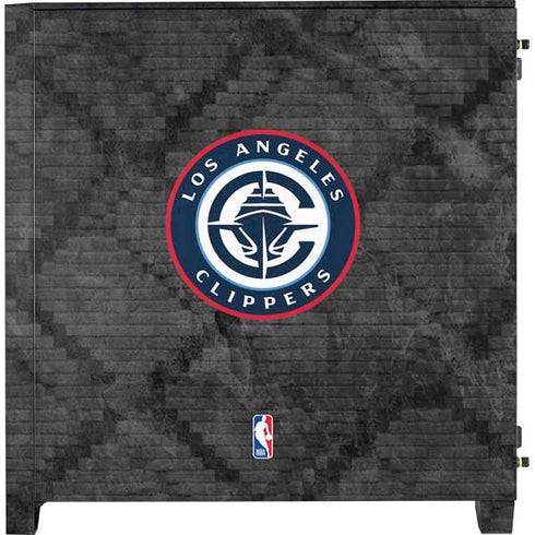 NBA Los Angeles Clippers Black Rust Corsair 4000D Tempered Glass Mid-Tower ATX Case Skin