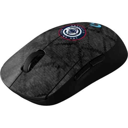 NBA Los Angeles Clippers Black Rust G Pro Wireless Gaming Mouse Skin