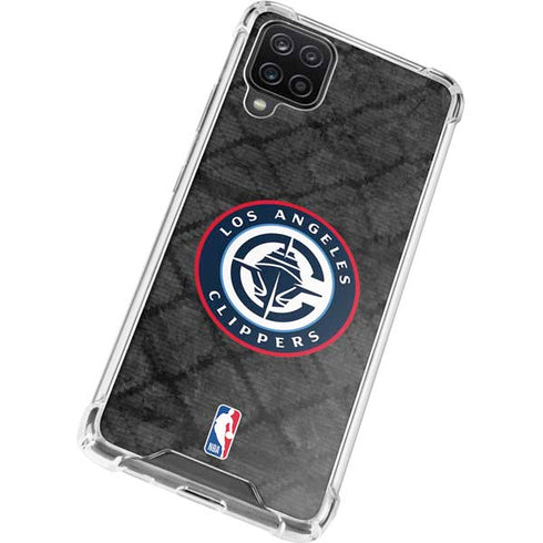 NBA Los Angeles Clippers Black Rust Galaxy A12 Clear Case