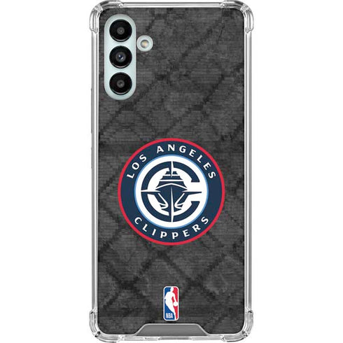 NBA Los Angeles Clippers Black Rust Galaxy A13 5G Clear Case