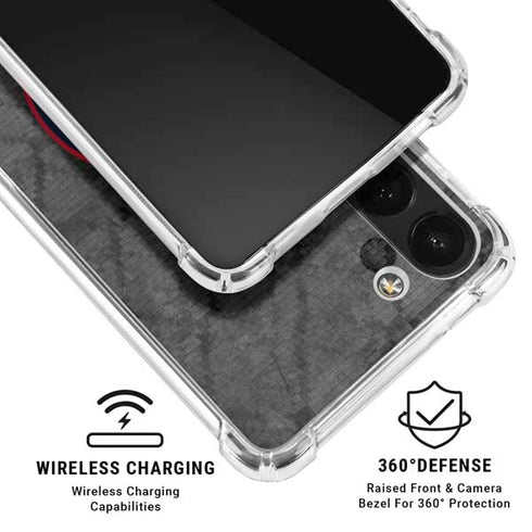 NBA Los Angeles Clippers Black Rust Galaxy A13 5G Clear Case