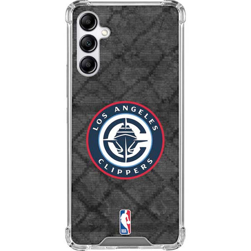 NBA Los Angeles Clippers Black Rust Galaxy A14 5G Clear Case