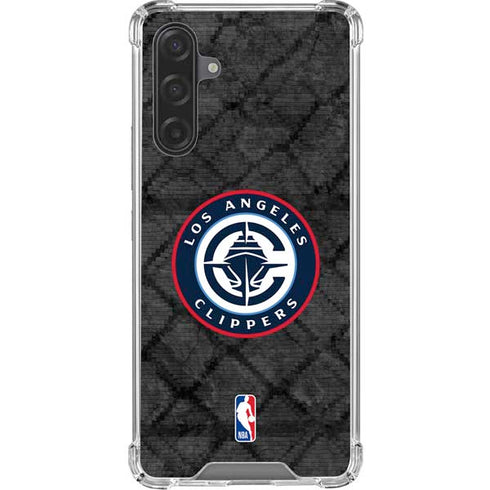 NBA Los Angeles Clippers Black Rust Galaxy A17 Clear Case