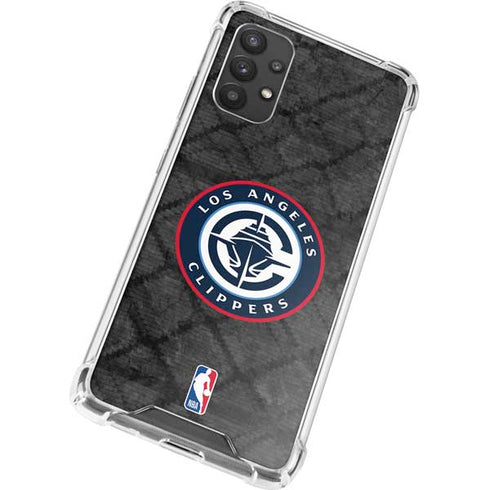 NBA Los Angeles Clippers Black Rust Galaxy A32 5G Clear Case