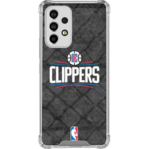 NBA Los Angeles Clippers Black Rust Galaxy A33 5G Clear Case