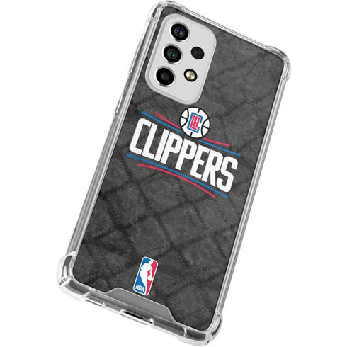 NBA Los Angeles Clippers Black Rust Galaxy A33 5G Clear Case