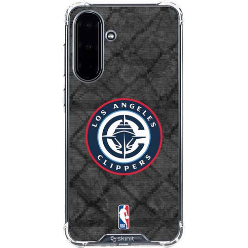 NBA Los Angeles Clippers Black Rust Galaxy A36 5G Clear Case