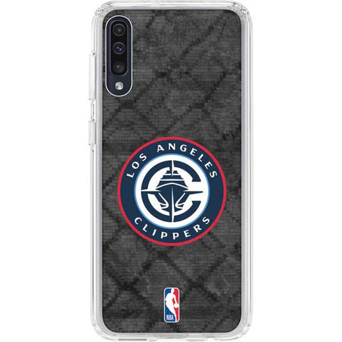 NBA Los Angeles Clippers Black Rust Galaxy A50 Clear Case