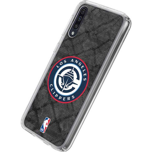 NBA Los Angeles Clippers Black Rust Galaxy A50 Clear Case