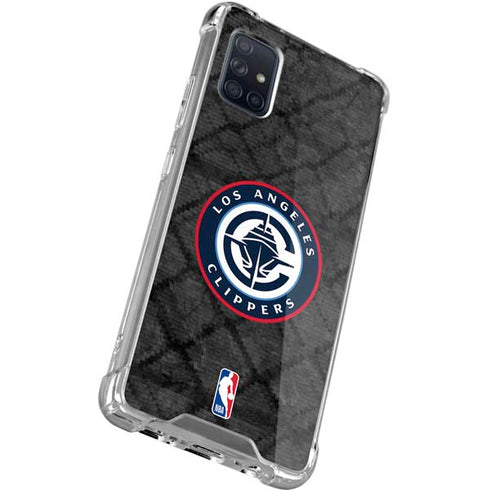 NBA Los Angeles Clippers Black Rust Galaxy A51 5G Clear Case