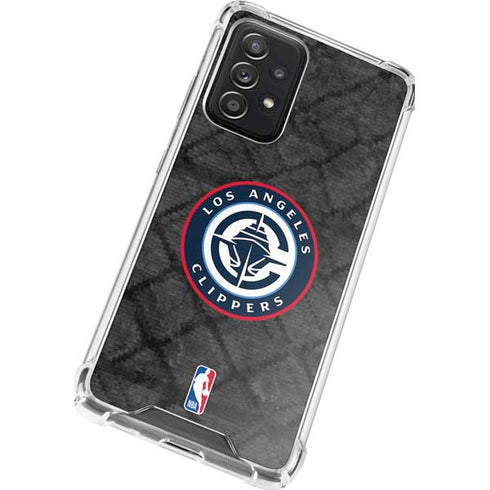 NBA Los Angeles Clippers Black Rust Galaxy A52 5G Clear Case