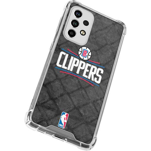 NBA Los Angeles Clippers Black Rust Galaxy A53 5G Clear Case