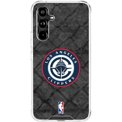 NBA Los Angeles Clippers Black Rust Galaxy A54 5G Clear Case