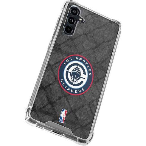 NBA Los Angeles Clippers Black Rust Galaxy A54 5G Clear Case