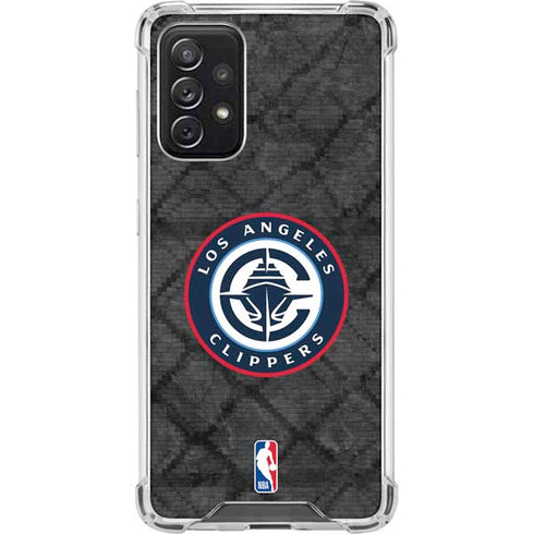 NBA Los Angeles Clippers Black Rust Galaxy A72 5G Clear Case