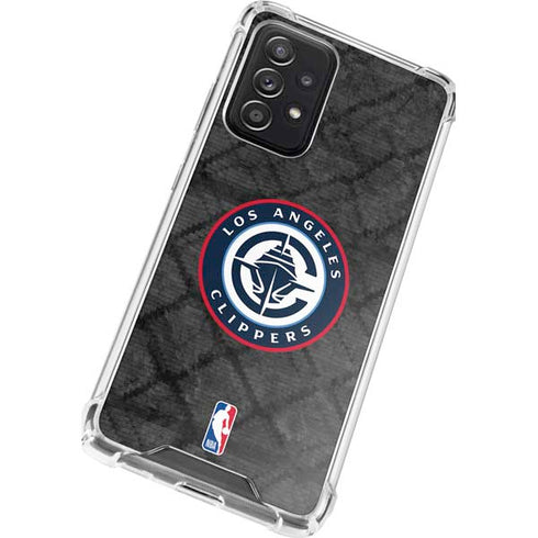 NBA Los Angeles Clippers Black Rust Galaxy A72 5G Clear Case