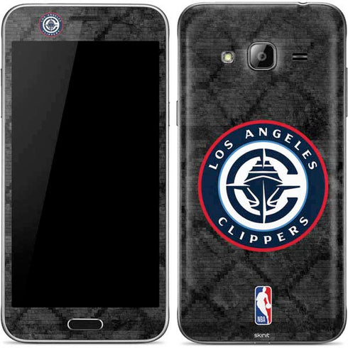 NBA Los Angeles Clippers Black Rust Galaxy J3 Skin