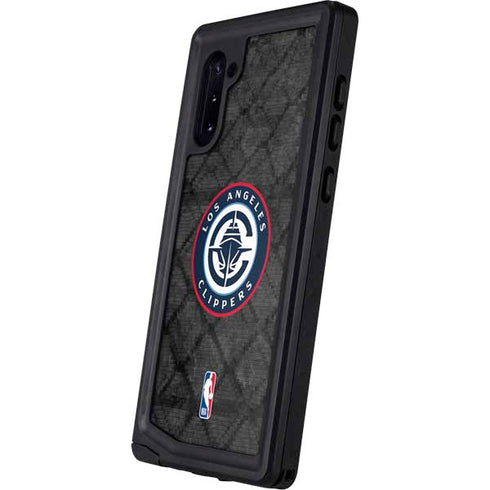 NBA Los Angeles Clippers Black Rust Galaxy Note 10 Waterproof Case