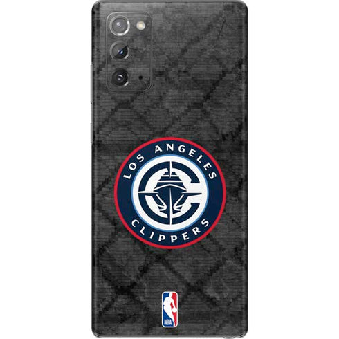 NBA Los Angeles Clippers Black Rust Galaxy Note20 5G Skin