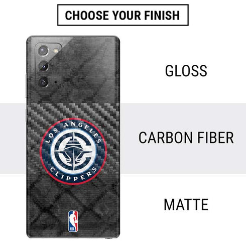 NBA Los Angeles Clippers Black Rust Galaxy Note20 5G Skin