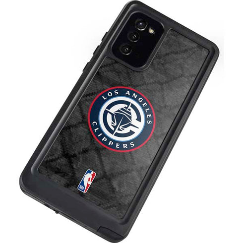 NBA Los Angeles Clippers Black Rust Galaxy Note20 5G Waterproof Case