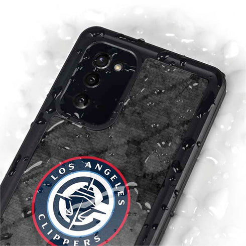 NBA Los Angeles Clippers Black Rust Galaxy Note20 5G Waterproof Case