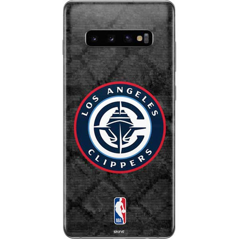 NBA Los Angeles Clippers Black Rust Galaxy S10 Plus Skin