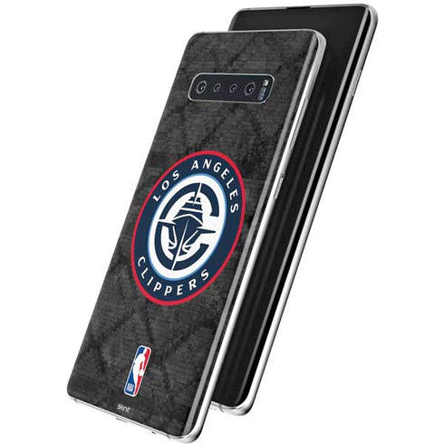 NBA Los Angeles Clippers Black Rust Galaxy S10 Plus Skin