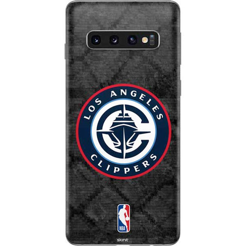 NBA Los Angeles Clippers Black Rust Galaxy S10 Skin