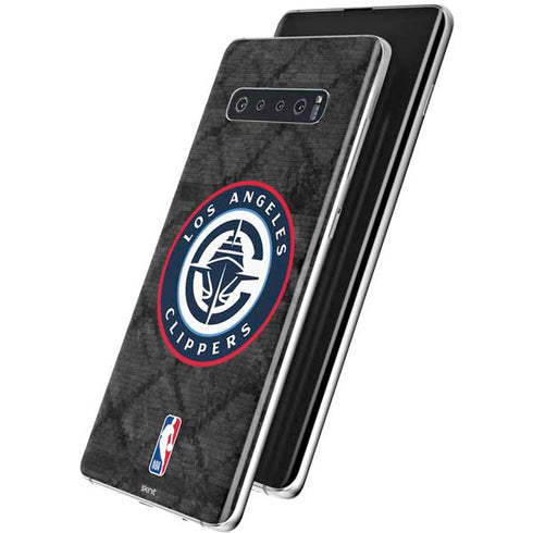 NBA Los Angeles Clippers Black Rust Galaxy S10 Skin