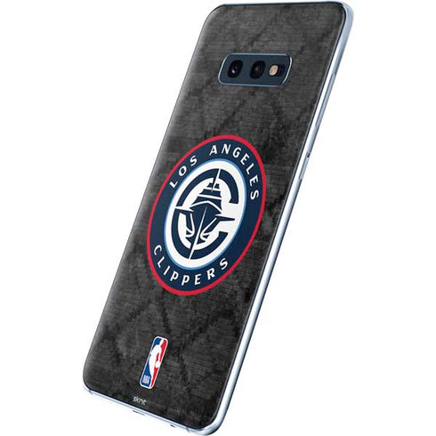 NBA Los Angeles Clippers Black Rust Galaxy S10e Skin