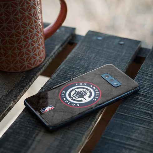 NBA Los Angeles Clippers Black Rust Galaxy S10e Skin