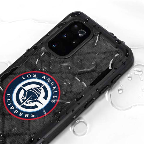 NBA Los Angeles Clippers Black Rust Galaxy S20 Plus Waterproof Case
