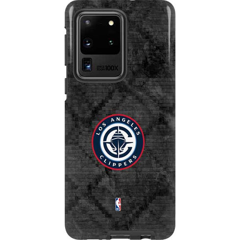 NBA Los Angeles Clippers Black Rust Galaxy S20 Ultra 5G Pro Case