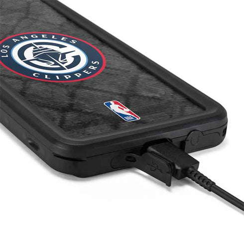 NBA Los Angeles Clippers Black Rust Galaxy S20 Waterproof Case