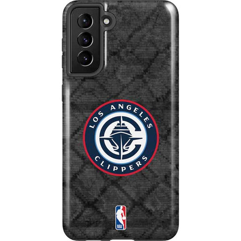 NBA Los Angeles Clippers Black Rust Galaxy S21 FE Pro Case