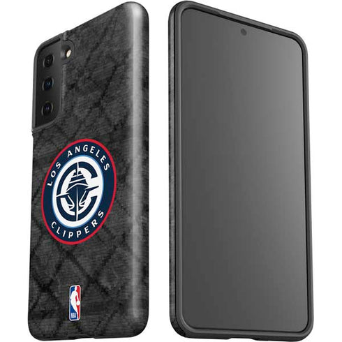 NBA Los Angeles Clippers Black Rust Galaxy S21 FE Pro Case