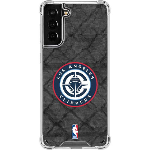 NBA Los Angeles Clippers Black Rust Galaxy S21 Plus 5G Clear Case