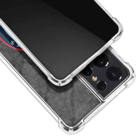 NBA Los Angeles Clippers Black Rust Galaxy S21 Ultra 5G Clear Case